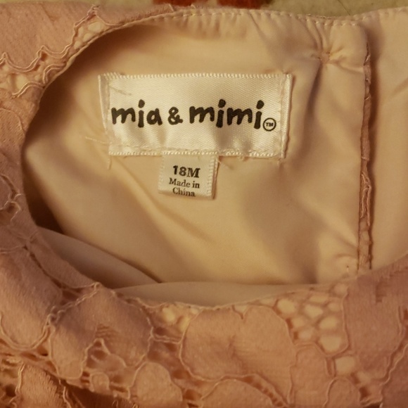 Mia & Mimi pink toddler/baby dress - Picture 4 of 4